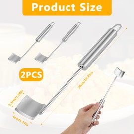 AphohomeCorn Peeler for Corn on the Cob, 2PCS Long Handle Stainless Steel Corn Stripping Tool, Quick Corn Cob Stripper Tool, Easy-to-Use Corn Cutter, Ideal for Kitchen, Salads & Tacos, 9.8×1.57×1.06in