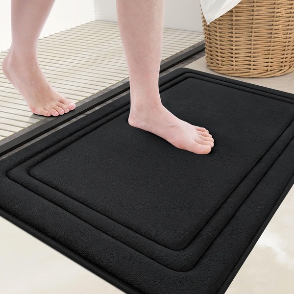 Grandaily Memory Foam Bath Mat Rug 24x16, Ultra Soft, Non-Slip