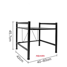 Baum Brothers Estante De Microondas Expandible Con 2 Niveles 40-60cm Hj-03
