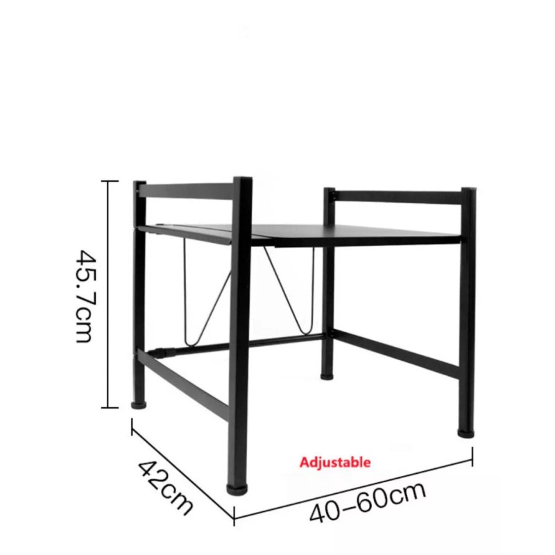 Baum Brothers Estante De Microondas Expandible Con 2 Niveles 40-60cm