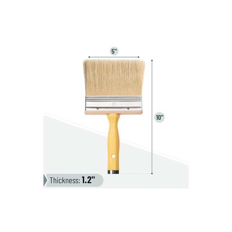 Bates- Deck Stain Brush, 5 Inch, Stain Brushes for Wood,