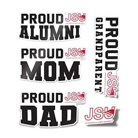 Jacksonville State University JSU Gamecocks Sticker Vinyl Decal Laptop Water Bottle Car Scrapbook (Family Full Sheet)
