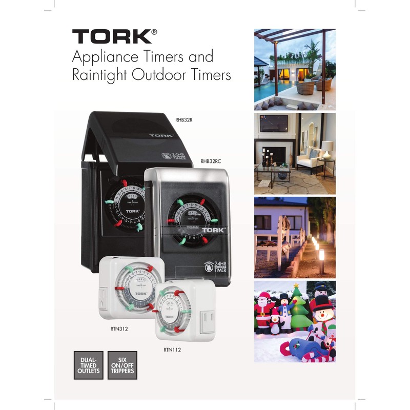 NSi Industries TORK RTN112 Indoor 15-Amp Plug-in Mechanical Appliance Timer