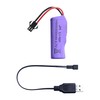 Teton 3.7V 500mAh Li-ion Rechargeable Battery with SM-2P Plug &