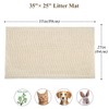 Vivaglory 35"× 25" Extra Large Litter Mat, Super Soft Microfiber