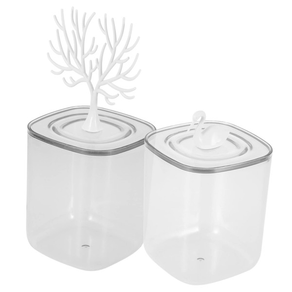 FUNOMOCYA Decorative Cotton Swab Toothpick Box Beauty Organiser Small Storage