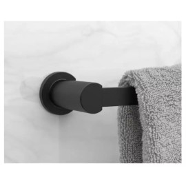 Origin 21 Veda 18-in Matte Black Wall Mount Single Towel Bar