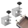 Akozon Heavy Duty 2-Piece Drawer Front Mounting Clamp, Professional Drawer