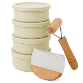 Ultimate Pizza Dough Proofing Container Set – Airtight Food Containers with Lids, Dough Trays for Pizza, Dough Rising Bucket with Lid, Storage Pack & More