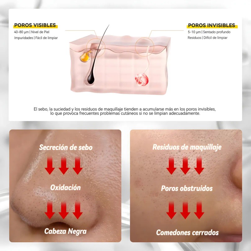 Limpiador Facial Vgo 2 En 1 Máscara De Barro Y