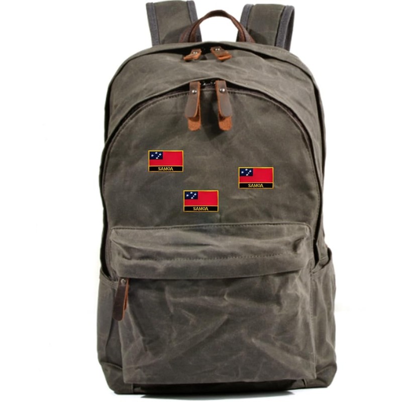 Uijokdef 1 PCS Samoa Flag Patches Iron On or Sew