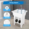 DDBESSIC Utility Laundry Sink, Multifunctional Freestanding Plastic Laundry Sink with