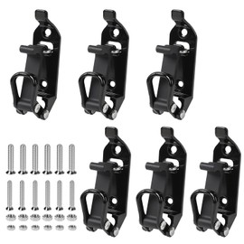 EXLECO 6 x 17-40 mm Shovel Holder Roof Rack Shovel Holder Axe Holder Roof Rack Accessories Tension Lock Rubber Locking Bearing Wall Mounting Brackets for Trucks Car Tool Spade Black