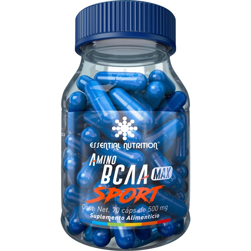 Essential Nutrition Amino BCAA Max Sport 70 cápsulas de 500