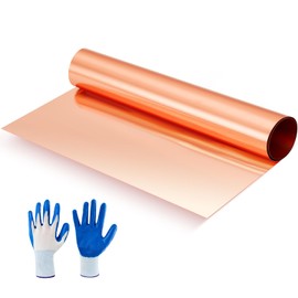 MorningRo 24"x36" 99.9% Pure Copper Sheet 24 Gauge 0.5mm Thickness Copper Plate for DIY Electroplating Crafting Jewelry Repairs Electrical Industrial Art