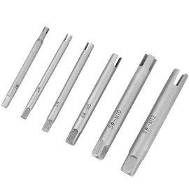 HilBeliFU 6Pcs Stripped Screw Extractor, High Speed Steel Tap Extractor Set, Broken Head Stripped Screw Remover for Industrial Home Repair Work (M4, M5, M6, M7 8, M9 10, M11 12)
