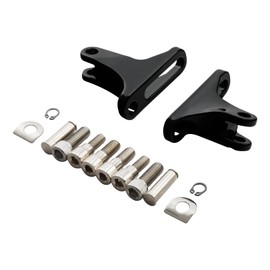 TCMT Passenger Footpeg Peg Mini Mount Kit Fit for Touring Models Road King Street Glide Road Glide Electra Glide 1993-2025 (Gloss Black)