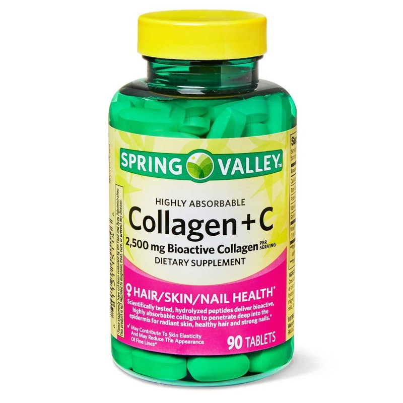 Spring Valley Highly Absorbable Collagen + VIT C 90 ct
