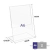 TAPKUA Display Table Stand, Table Stand, Transparent Acrylic Sign Holder