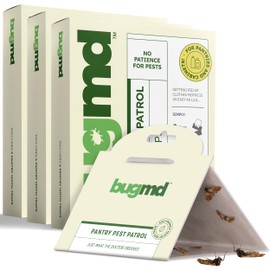 BugMD BugMD Pantry Pest Patrol (18 Count) - Moth Traps for Kitchen, Pantry Moth Trap, Bug Trap, Moth Traps for House Pantry, Get Rid of Pantry Moth, Kitchen Moth Trap Killer