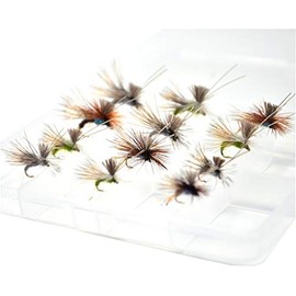 16 Chubby Chernobyl Ant Fly Fishing Flies Kit Fly Assortment Trout Bass Pike Baitfish Fishing Dry/Wet Flies, Nymphs, Streamers, Popper