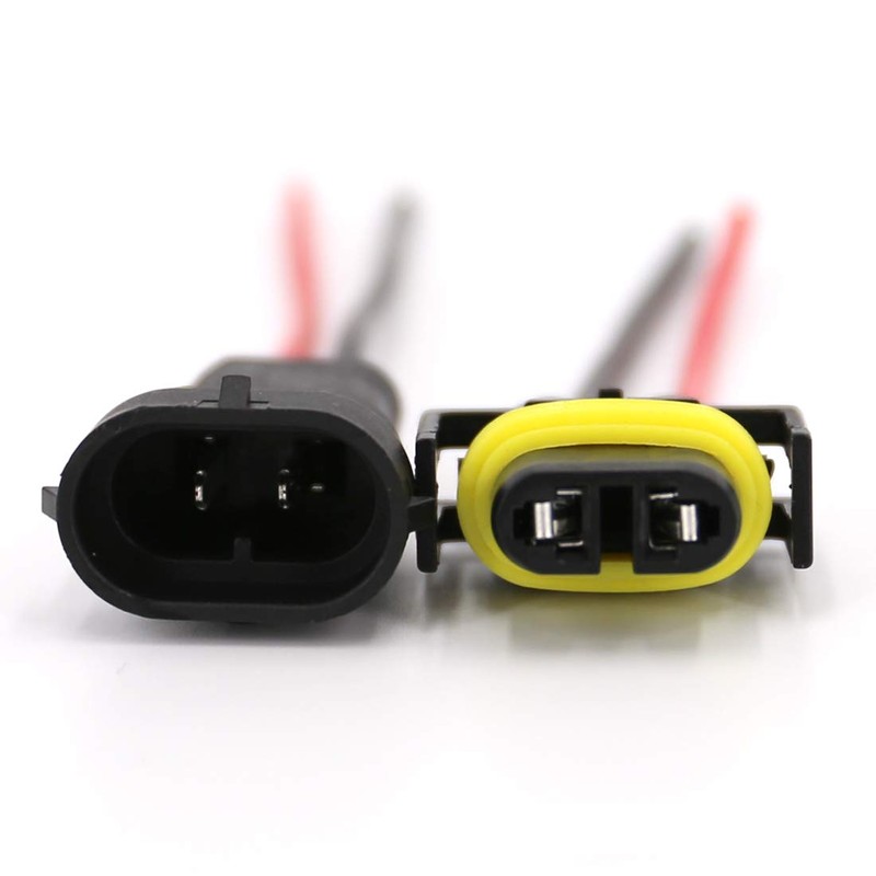 UTSAUTO 2Set H8 H11 880 881 Female & Male Adapter