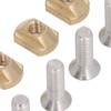 4 Sets Surfboard Screw Plate Copper Seawater Erosion Resistant Fins