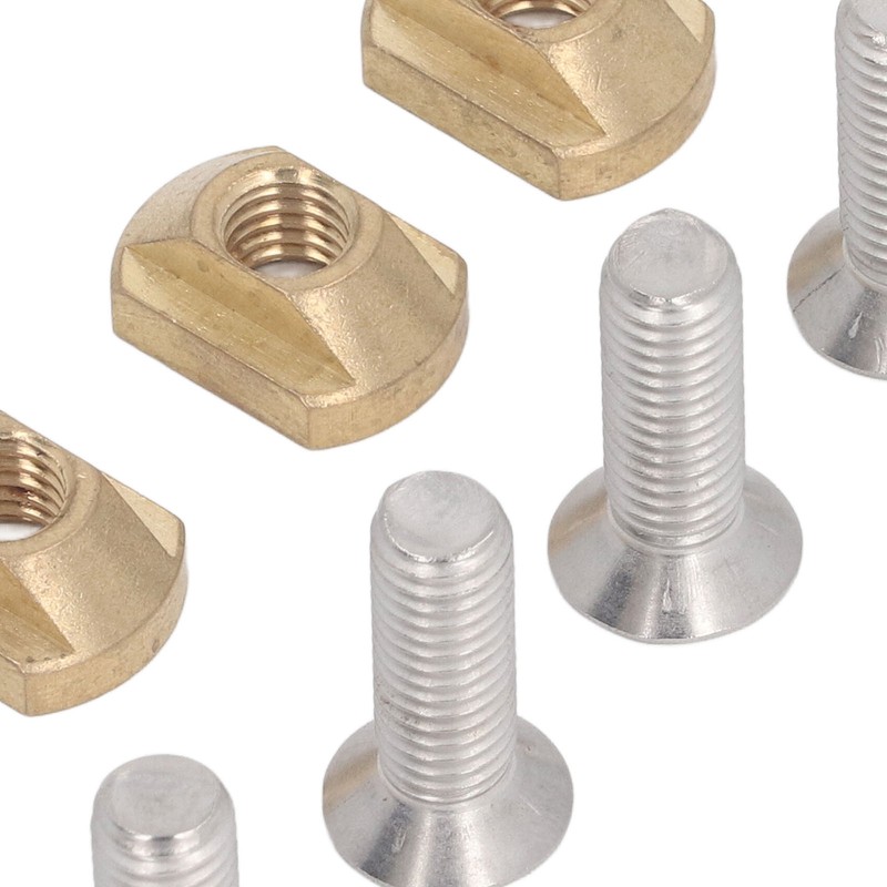 4 Sets Surfboard Screw Plate Copper Seawater Erosion Resistant Fins