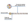 Pretul FGA-15P, Manguera para gas, aluminio, 3/8" X 150 cm,