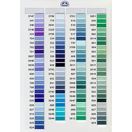 DMC 117-367 Mouline Stranded Cotton Six Strand Embroidery Floss Thread, Dark Pistachio Green, 8.7-Yard