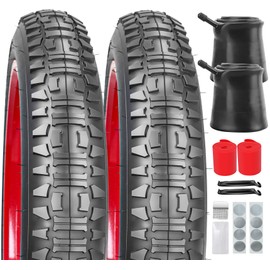 SIMEIQI 2 Pack 20x4.0 26x4.0 Inch Fat Bike Tires and Tubes Electric Bicycle Tyres Replacement Tires for Mountain Snow All Terrian E-Bike Urban Bicycle with Strips Gluless Patches (Black, 26x4.0)