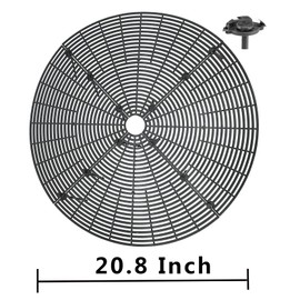 Yfan Plant Pot Gird with Center Hole Flower Cover Soil Protectors from Cats Digging Stopper Baby satety 20.8” Plant Gird Cover 2 Pack Black