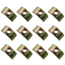 Half Moon Nuts JCBIZ 12pcs 24mm M6 Half Moon Nuts Washer Spacer Furniture Hardware Accessories for Furniture Connect