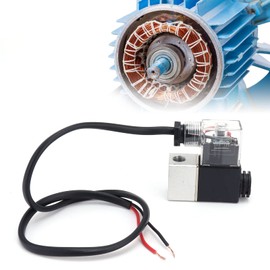 TICFOX Electric Solenoid Air Valve Responsive Durable Air‑Tight Easily Operate Silent Air Compressor Accessories 187V~253V