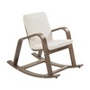 ECR4Kids Bentwood Rocking Chair with Cushion, Kids Furniture, Grey Wash