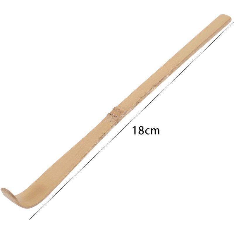 2 Pcs Japanese Bamboo Matcha Scoop - 18cm Brown Traditional