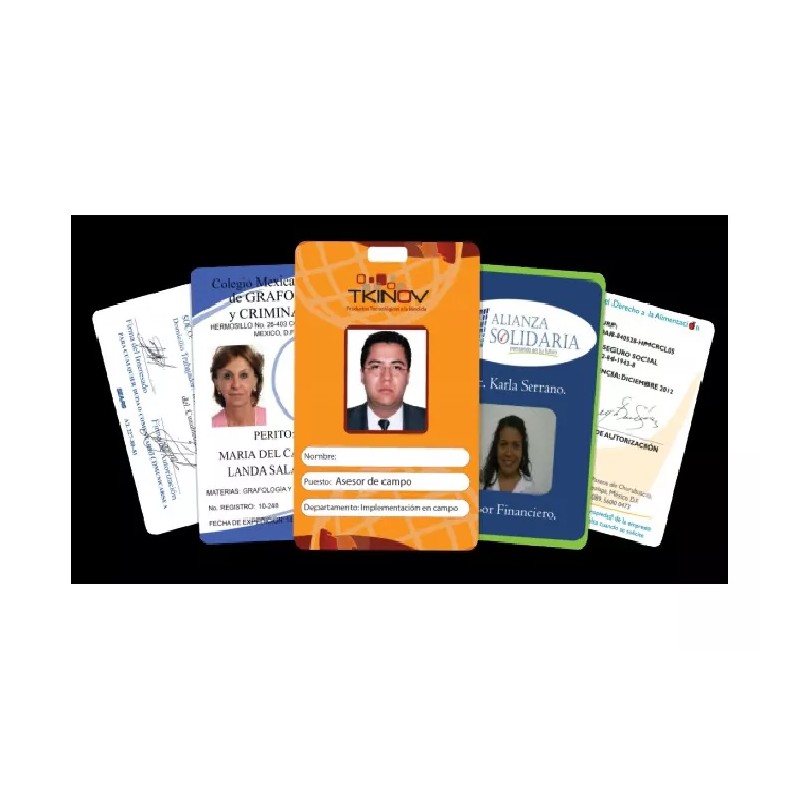 Like Shop Pack De 50 Credenciales De Pvc Impresas Por