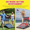 Cornhole Shootout Sports Basketball Net Cornhole Board Set, Basketball &