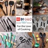 DI ORO Silicone Spoons for Cooking - Large Kitchen Spoons