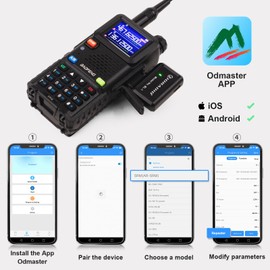 BAOFENG 5RM 10W Long Range Ham Radio with TIDRADIO Portable Wireless Programmer Upgraded UV-5R Handheld 8 Bands&NOAA Weather Receiver, Frequency Copy,2500mAh TypeC Battery