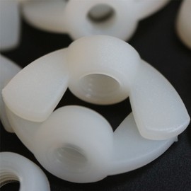 Caterpillar Red Pack of 20 Nylon Colour Plastic Acrylic M6 Butterfly, Wing Nuts-Acrylic Plastic Screws