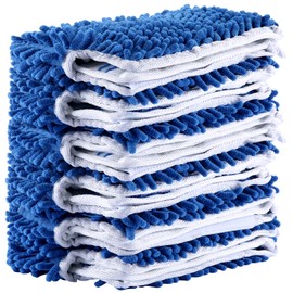 Microfiber Mop Refills, Compatible with O-Cedar Dual-Action Flip Mop, Replacement Mop Heads for Dry/Wet Use, Washable& Reusable for All Floor Cleaning(Pack of 6)