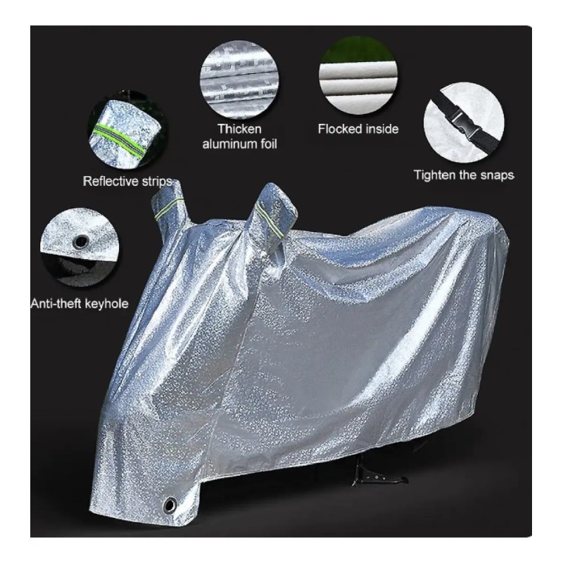 Funda Impermeable RISX XTG-00185 XXL para Moto: Protección Solar y