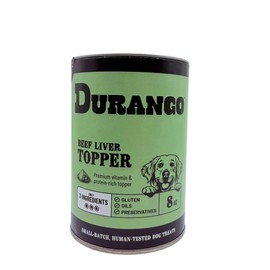 Durango Topper | Premium Beef Liver Dog Food Topper | High-Protein, All-Natural Meal Enhancer for Dogs | 8oz Sustainable Tin