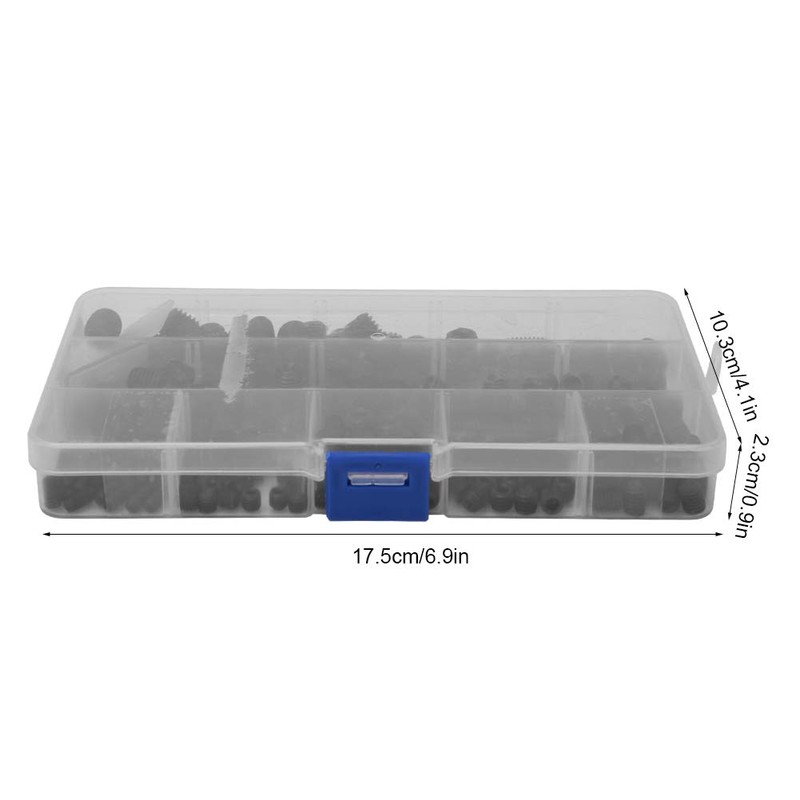 Grub Screws Assorted, 250 Pcs M4 M5 M6 M8 M10