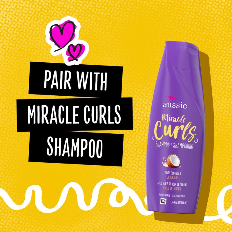 Aussie Miracle Curl Conditioner, 12.2 fl oz (360 ml)