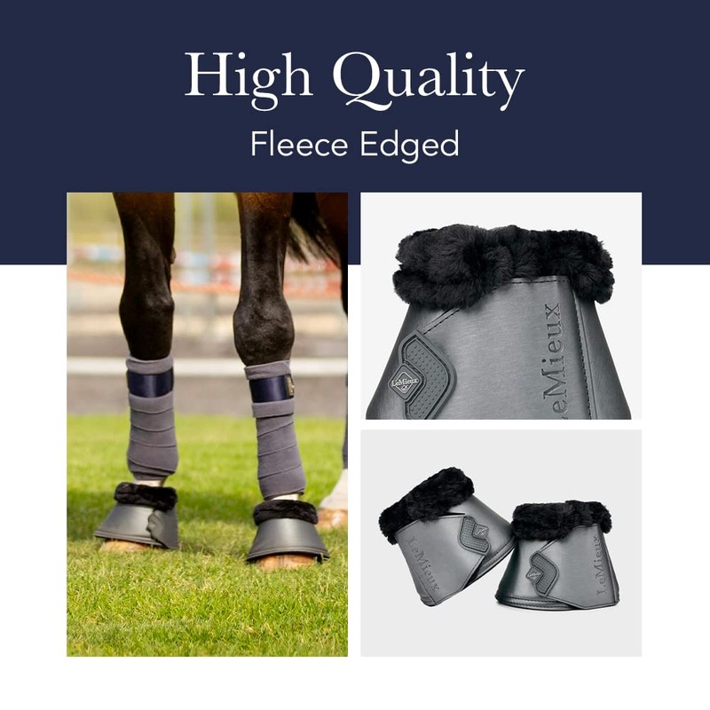 LeMieux Fleece Rubber Bell Overreach Horse Boots - Over Reach