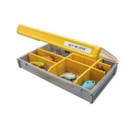Plano Edge Flex 3700M Tackle Storage | Premium Tackle Organization with Rust Prevention | Includes 38 Flex dividers, Yellow/Gray