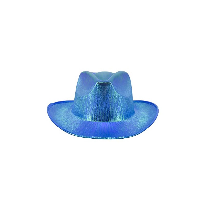 Arsimus Metallic Cowboy Hat (Turquoise)