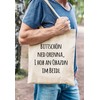 Moonworks® Shopping Bag Bittschön ned orenna, I hob an Obazdn
